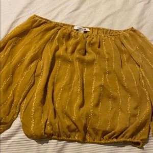 Off the shoulder crop top